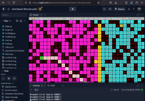 Gold Search – Pygame AI Shortest path search algorithm – Astral Memories
