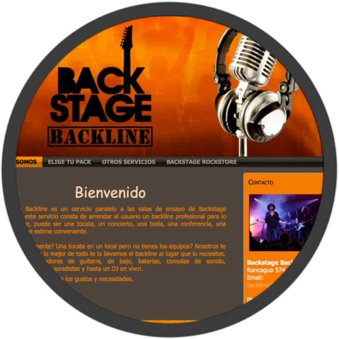 Backline website screenshot